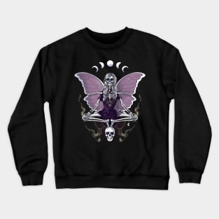 Gothic Skeleton Butterfly Crewneck Sweatshirt